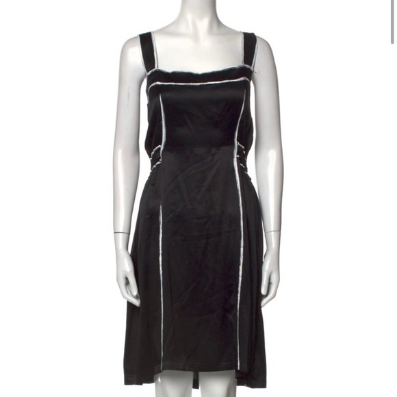 Yves Saint Laurent Silk Knee-Length Dress - Size L - Picture 1 of 5